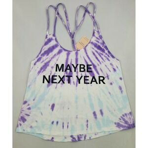 Southern Spirit Womens Tie Dye Tank Top Violet Spark LT6286 Purple White L